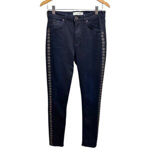 Scotch  Soda Metal Embellished High Rise Skinny Jeans Size 30